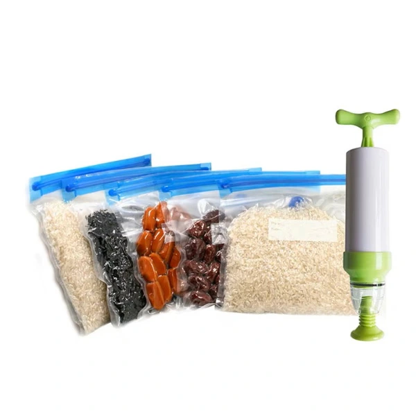 Manuel Vakumlu Gıda Saklama Poşeti Ve Pompa Seti ( Lisinya ) Manuel Vakumlu Gıda Saklama Poşeti Ve Pompa Seti ( Lisinya )