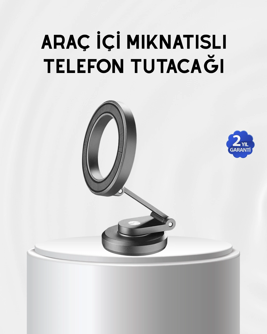 Manyetik Katlanabilir Araç Telefon Tutucu – Magsafe Uyumlu, 360° Ayarlanabilir, Güçlü Mıknatıs ( Lisinya )