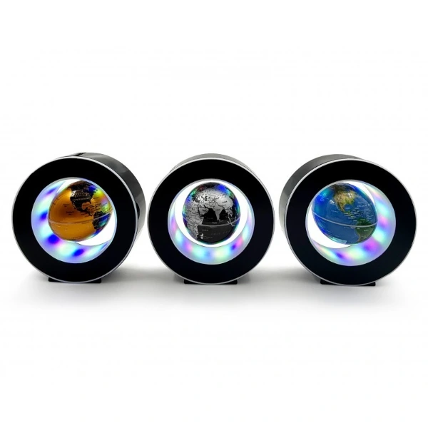 Manyetik Siyah Model Yuvarlak Ledli Dünya Küre ( Lisinya ) Manyetik Siyah Model Yuvarlak Ledli Dünya Küre ( Lisinya )