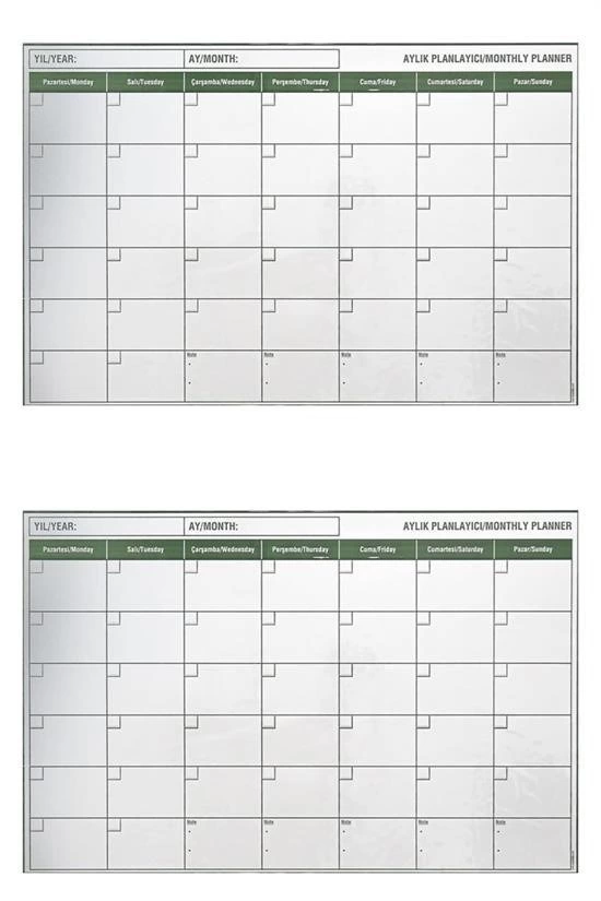 Manyetik Yapışkanlı Bir Aylık Program Planlayıcı Takvim 85x56 Cm ( Lisinya ) Manyetik Yapışkanlı Bir Aylık Program Planlayıcı Takvim 85x56 Cm ( Lisinya )