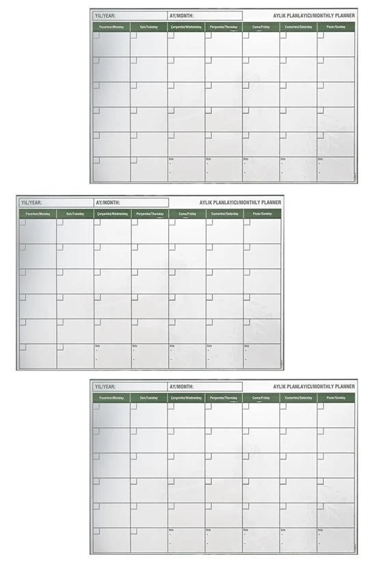 Manyetik Yapışkanlı Bir Aylık Program Planlayıcı Takvim 85x56 Cm ( Lisinya ) Manyetik Yapışkanlı Bir Aylık Program Planlayıcı Takvim 85x56 Cm ( Lisinya )