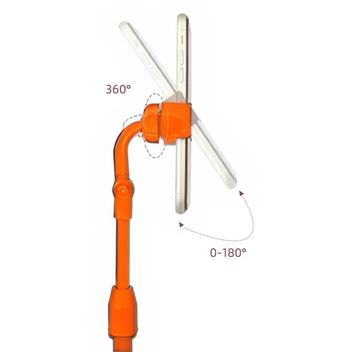 Masa Üstü Tablet Ve Telefon Tutucu Plastik Aparat Turuncu Telefon Standı ( Lisinya )