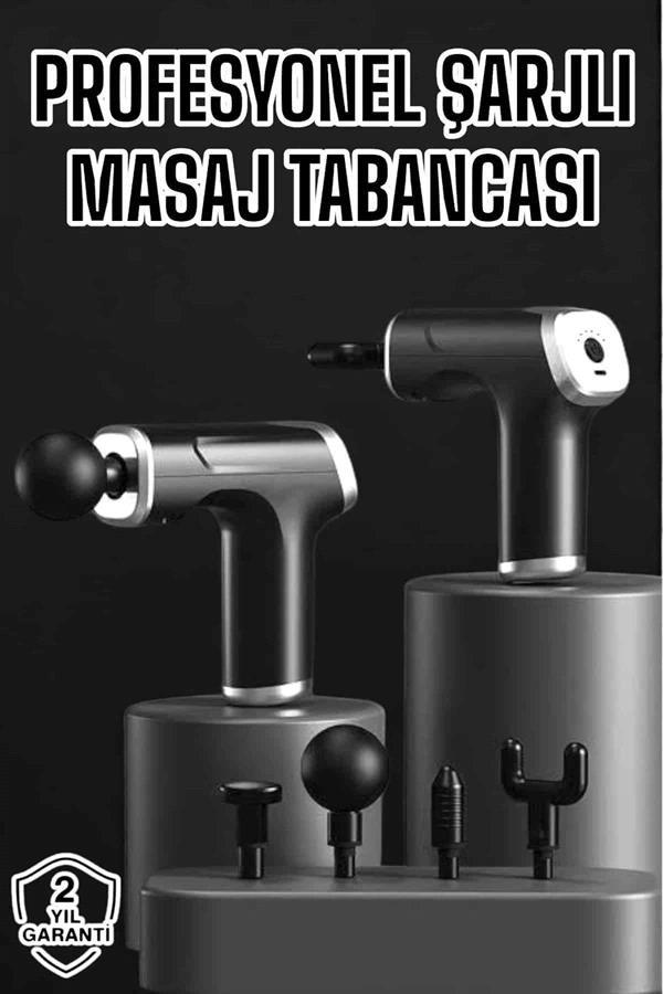 Masaj Aleti Masaj Tabancası Darbeli Şarjlı Kas Ve Vücut Ağrıları İçin ( Lisinya )