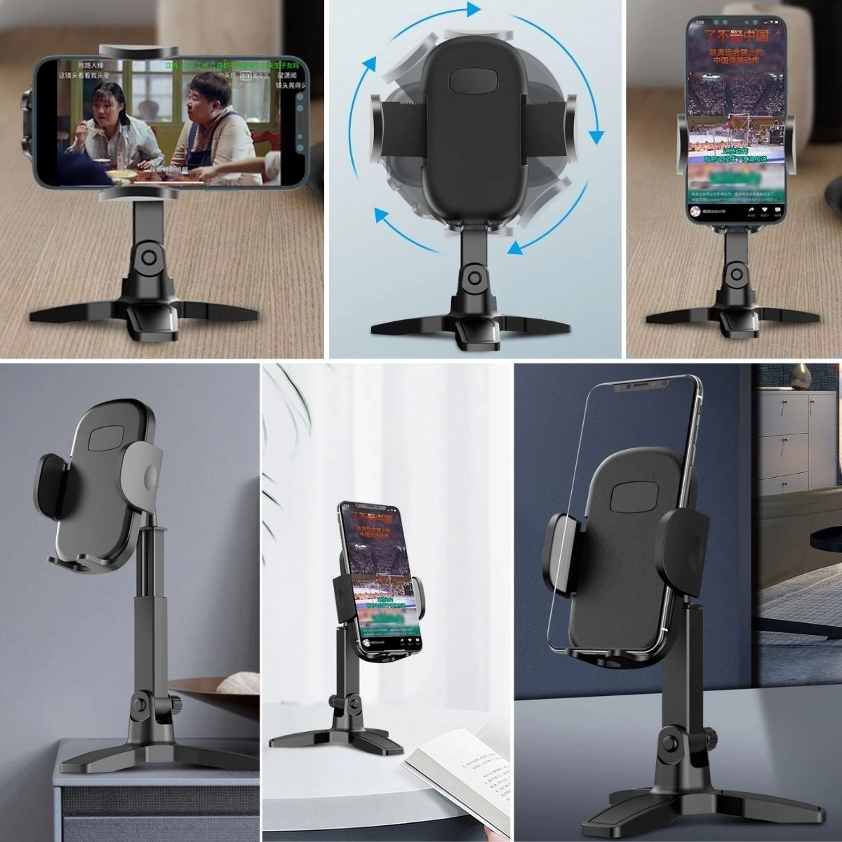 Masaüstü Telefon Standı 360 Derece Dönebilen Başlıklı Ayaklı Telefon Tripodu ( Lisinya ) Masaüstü Telefon Standı 360 Derece Dönebilen Başlıklı Ayaklı Telefon Tripodu ( Lisinya )