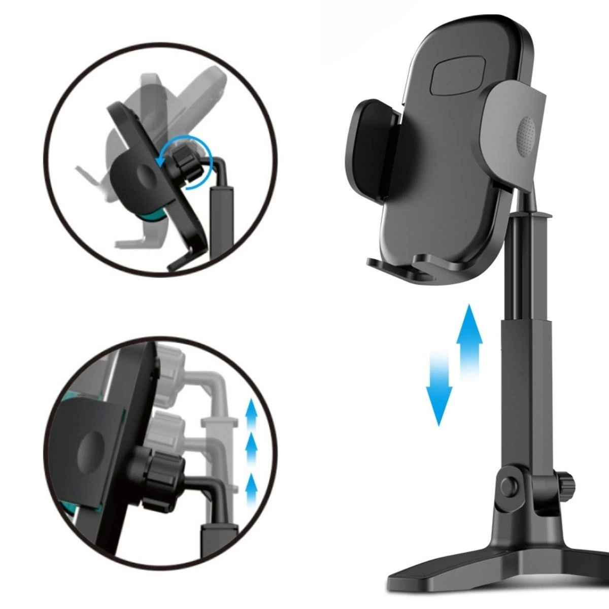 Masaüstü Telefon Standı 360 Derece Dönebilen Başlıklı Ayaklı Telefon Tripodu ( Lisinya ) Masaüstü Telefon Standı 360 Derece Dönebilen Başlıklı Ayaklı Telefon Tripodu ( Lisinya )