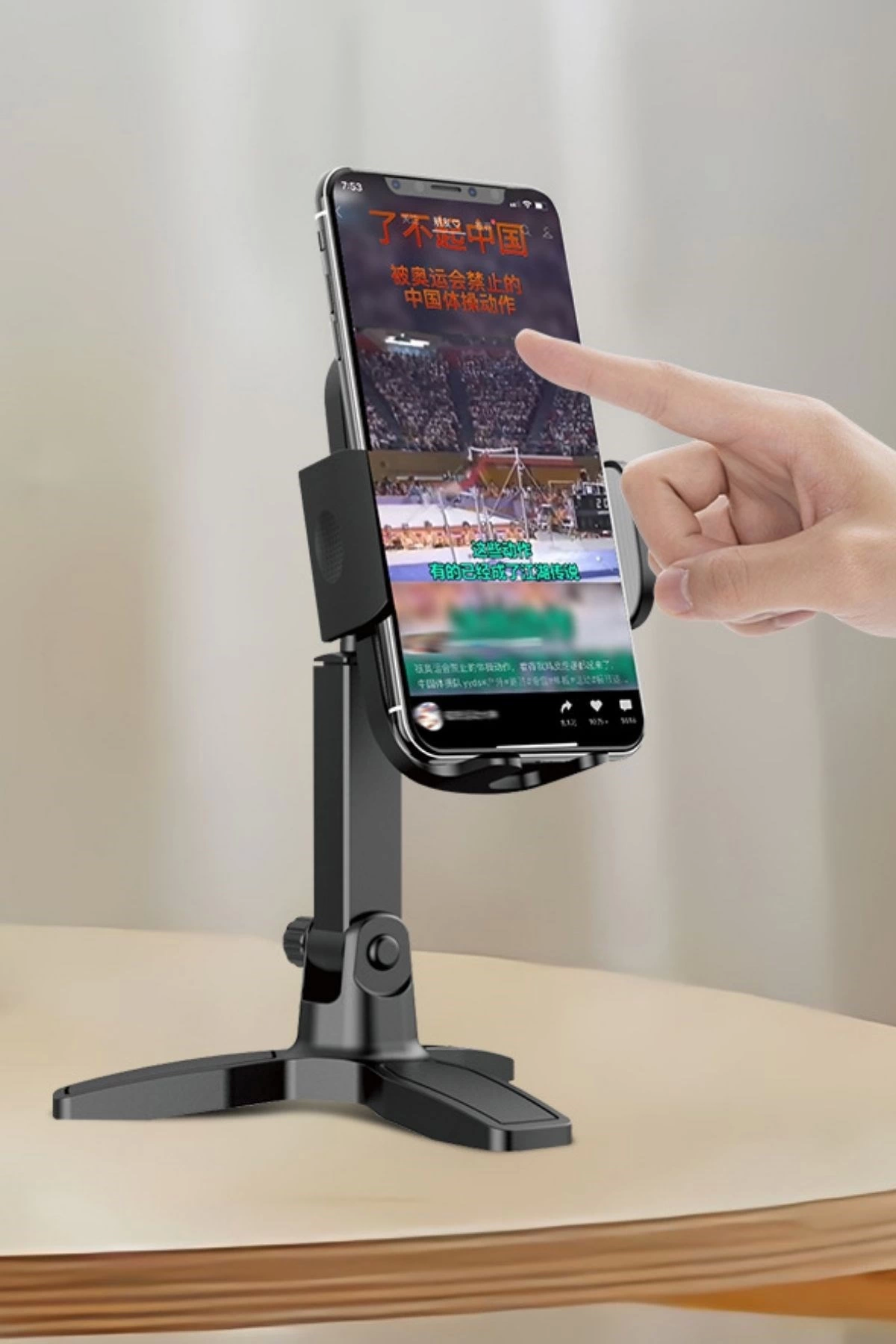 Masaüstü Telefon Standı 360 Derece Dönebilen Başlıklı Ayaklı Telefon Tripodu ( Lisinya ) Masaüstü Telefon Standı 360 Derece Dönebilen Başlıklı Ayaklı Telefon Tripodu ( Lisinya )