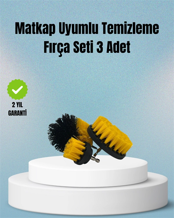 Matkap Uyumlu Temizlik Fırçası – Kablolu Ve Akülü Matkaplarla Kullanılabilir ( Lisinya )