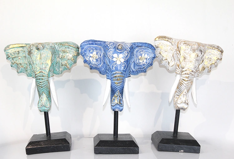 Maun Ağacı Fil Kafası Dekoratif ( Lisinya ) Maun Ağacı Fil Kafası Dekoratif ( Lisinya )