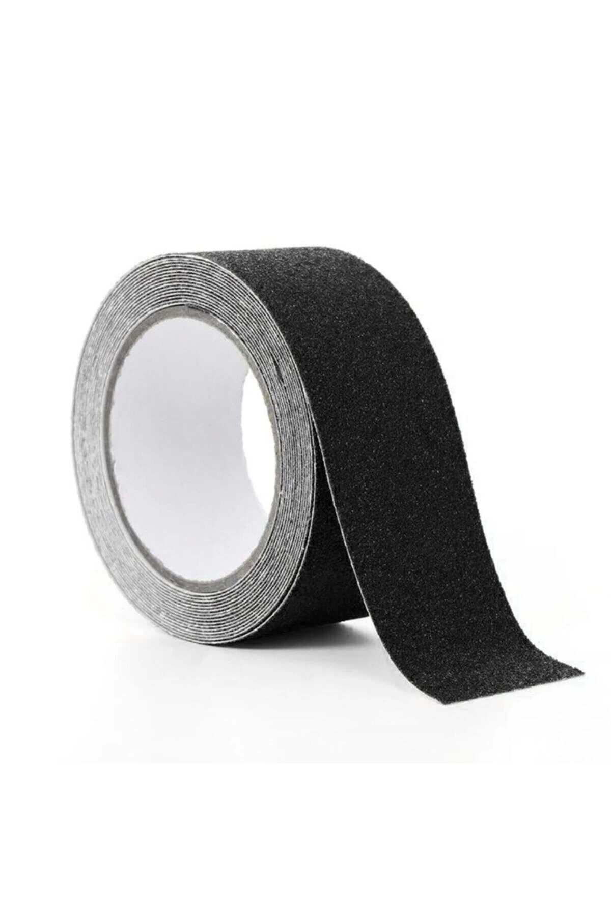 Merdiven Zemin Kaydırmaz Güçlü Bant Yapışkanlı Kaymaz Bant Siyah 25 Mm X 5 Metre ( Lisinya )