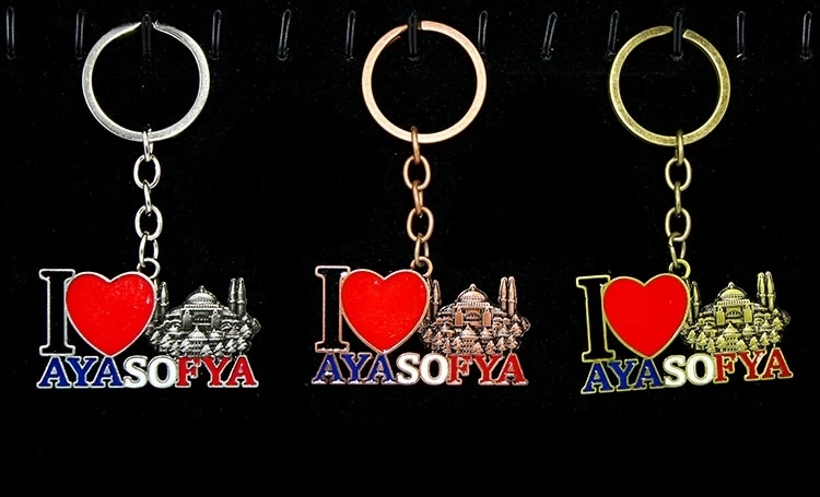 Metal Ayasofya Anahtarlık Alk2199 ( Lisinya )