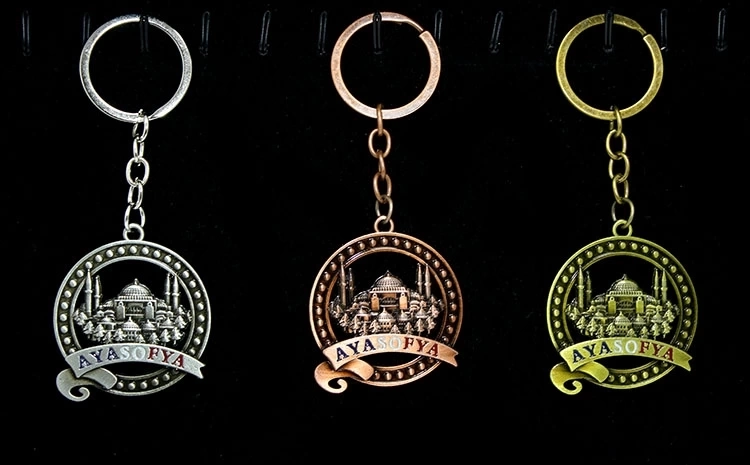 Metal Ayasofya Anahtarlık Alk2205 ( Lisinya )