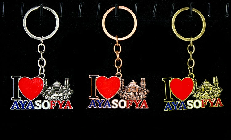 Metal Ayasofya Anahtarlık (ı Love Ayasofya) ( Lisinya ) Metal Ayasofya Anahtarlık (ı Love Ayasofya) ( Lisinya )