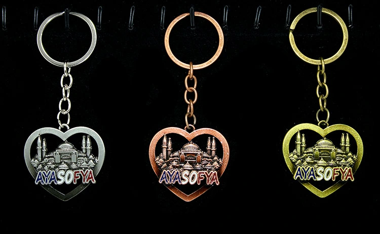 Metal Ayasofya Anahtarlık Kalp Tasarımlı ( Lisinya ) Metal Ayasofya Anahtarlık Kalp Tasarımlı ( Lisinya )