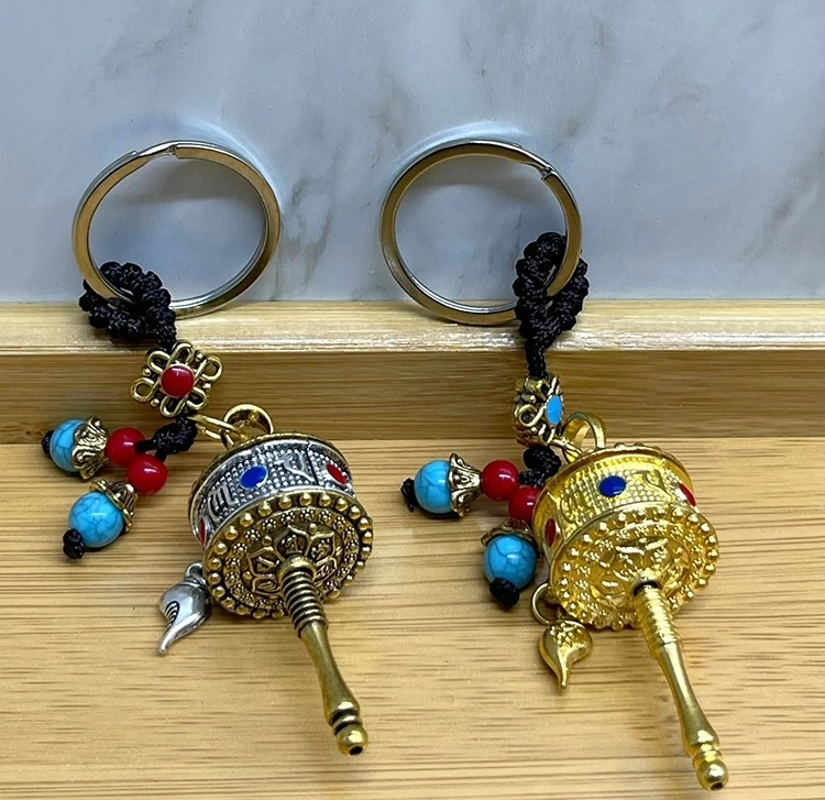 Metal Feng Shui Şans Çarkı Anahtarlık Alk4455 ( Lisinya )