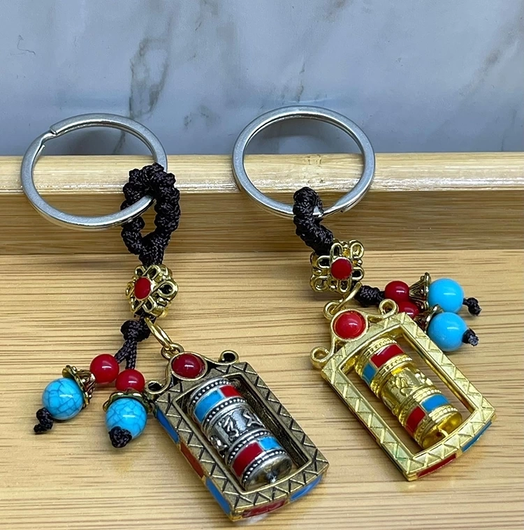 Metal Feng Shui Şans Çarkı Anahtarlık Alk4459 ( Lisinya )