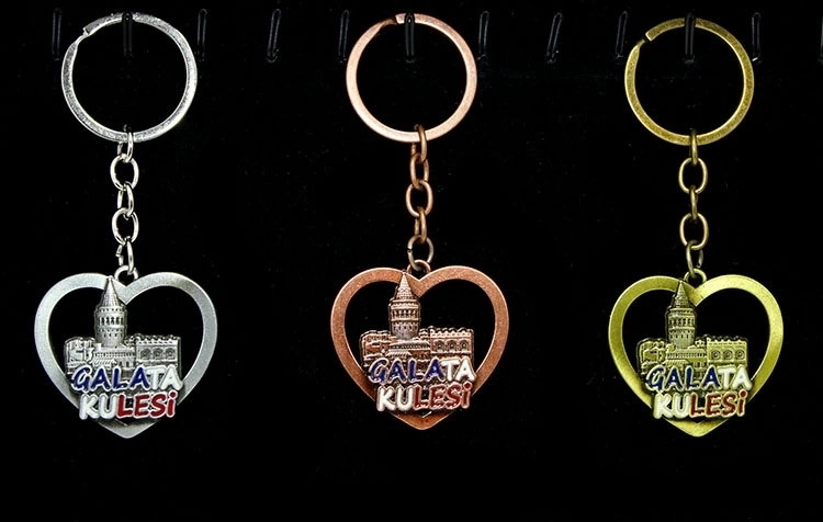 Metal Galata Kulesi Anahtarlık Alk2209 ( Lisinya )