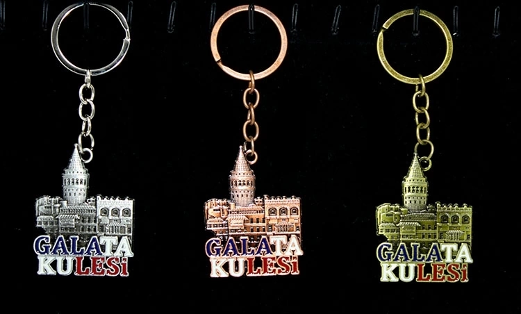 Metal Galata Kulesi Anahtarlık Alk2212 ( Lisinya )