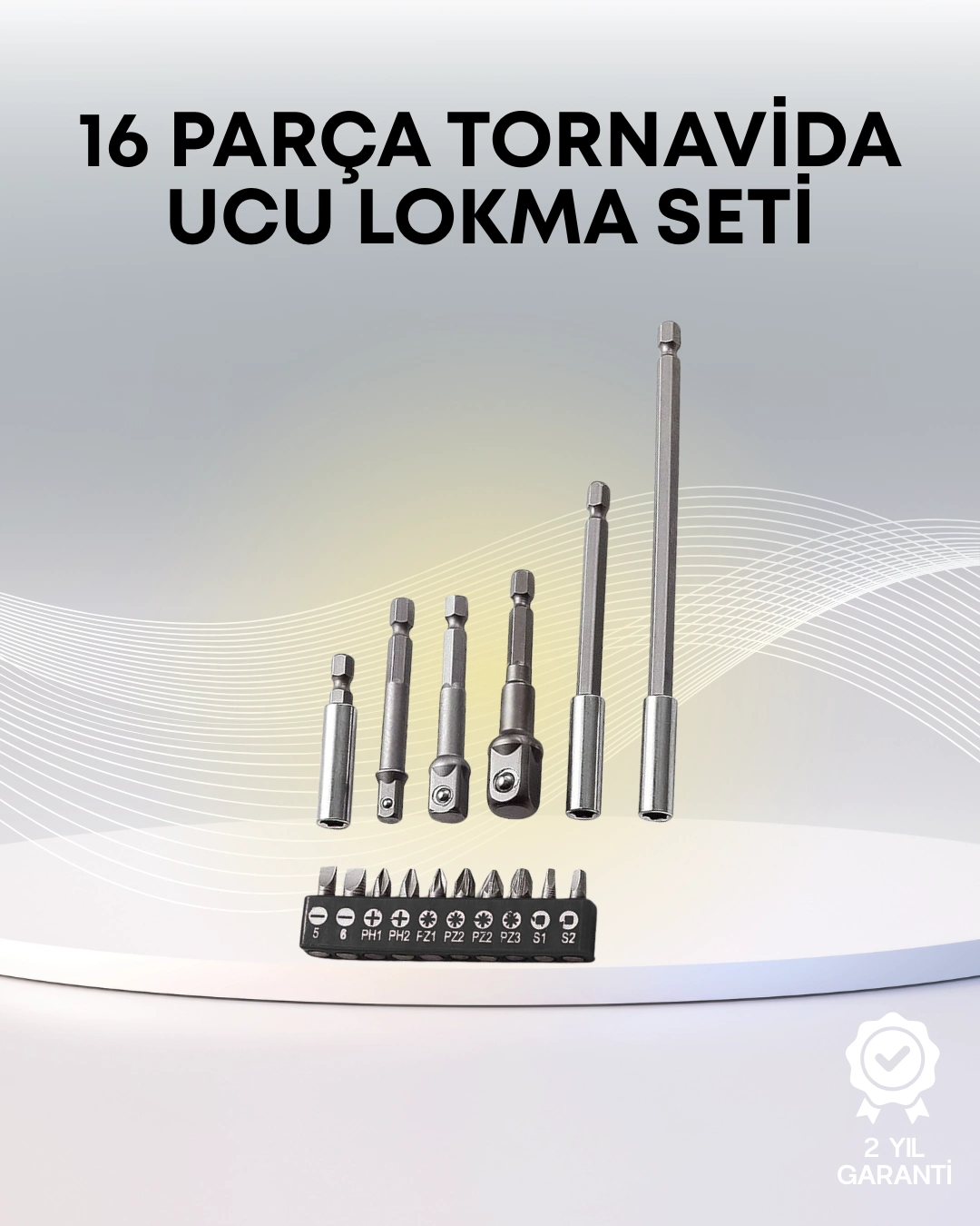 Metal Gövdeli 16lı Bits Seti Çok Fonksiyonlu Tamir Aleti ( Lisinya )