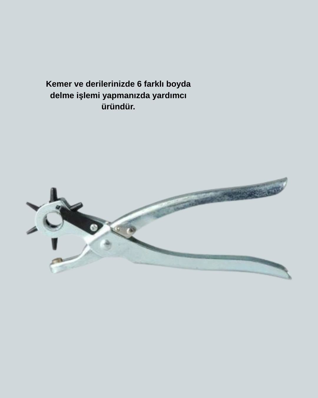 Metal Gövdeli Ayarlanabilir Deri Delme Pensesi 2.5–5 Mm Delik Açma Aracı ( Lisinya )