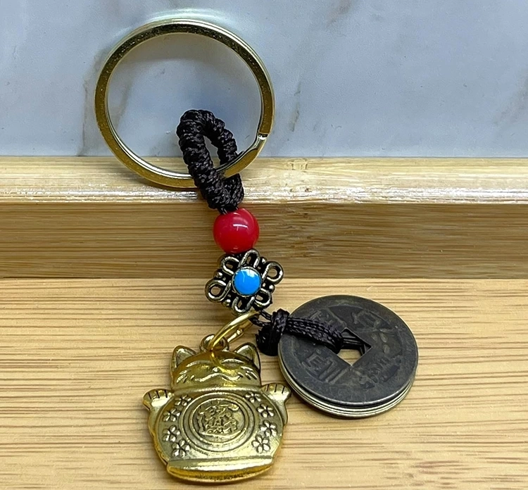 Metal Şans Ve Bereket Kedisi Anahtarlık Alk4453 ( Lisinya )