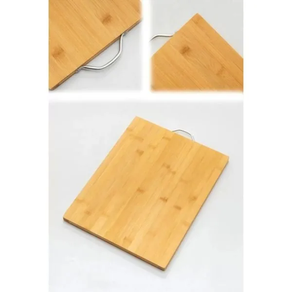 Metal Saplı Bambu Kesim Panosu ( Lisinya ) Metal Saplı Bambu Kesim Panosu ( Lisinya )