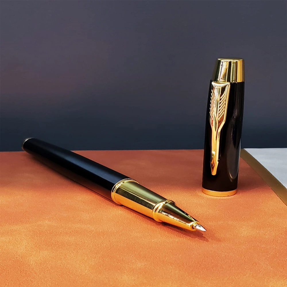 Metal Siyah Roller Tükenmez Kalem ( Lisinya )