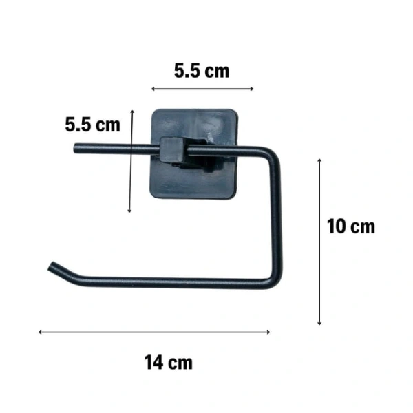 Metal Siyah Tuvalet Kağıtlığı ( Lisinya )