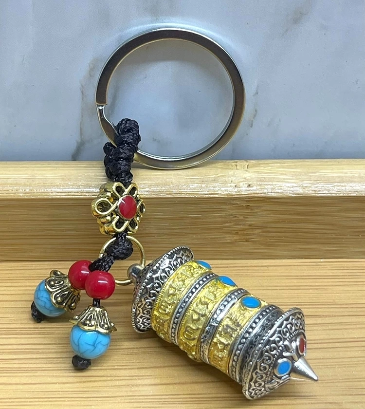 Metal Tibet Dua Çarkı Anahtarlık Alk4462 ( Lisinya )