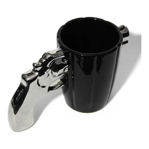 Metalik Silah Tasarımlı Kupa Bardak ( Lisinya )