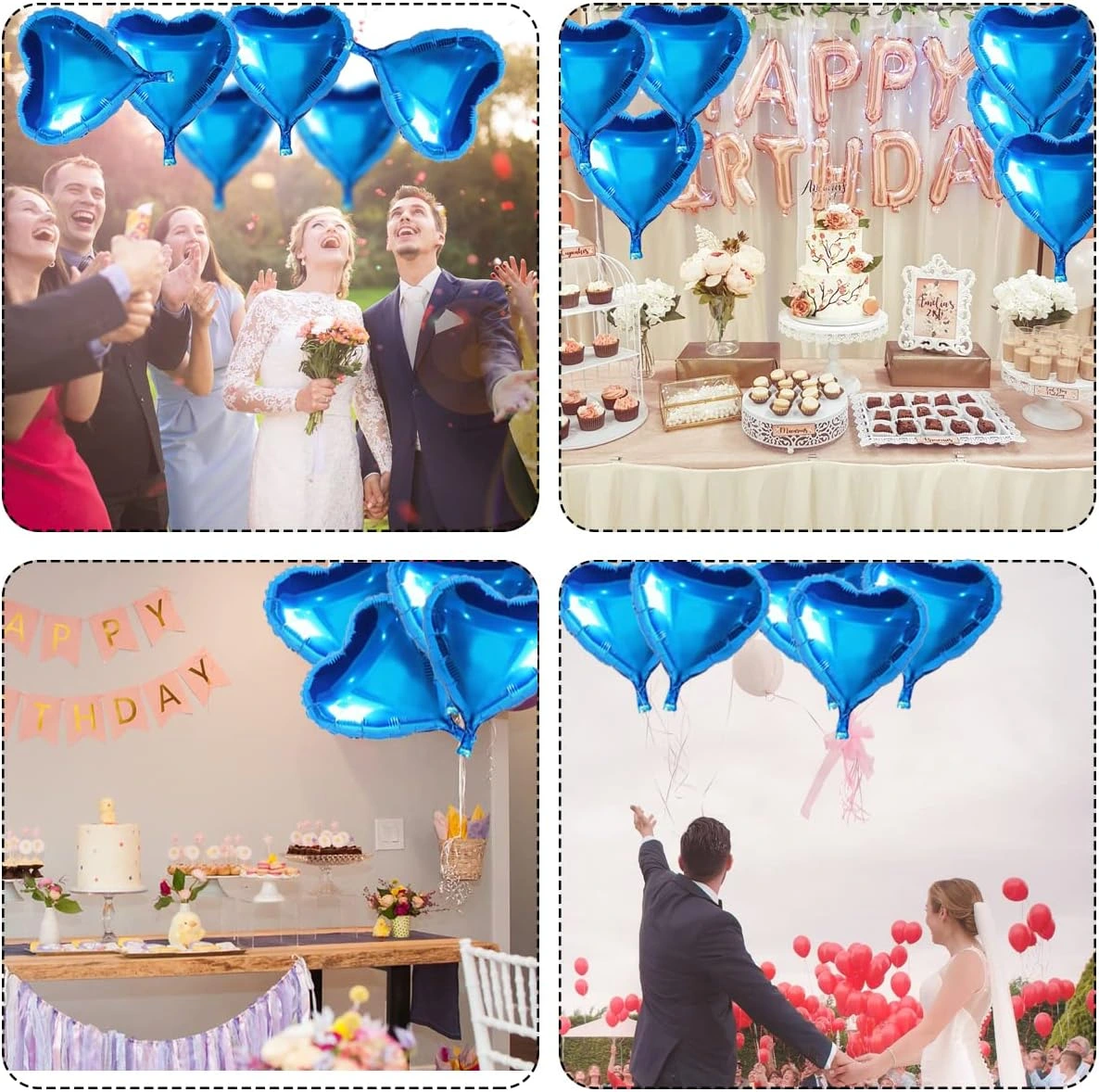 Metalize Mavi Kalp Folyo Balon ( Lisinya ) Metalize Mavi Kalp Folyo Balon ( Lisinya )