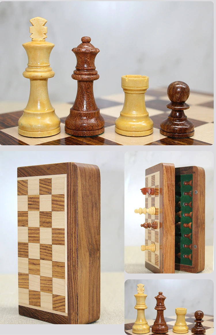 Mıknatıs Taşlı Ahşap Katlanabilir Kutulu Satranç Oyunu 17.5 Cm ( Lisinya ) Mıknatıs Taşlı Ahşap Katlanabilir Kutulu Satranç Oyunu 17.5 Cm ( Lisinya )