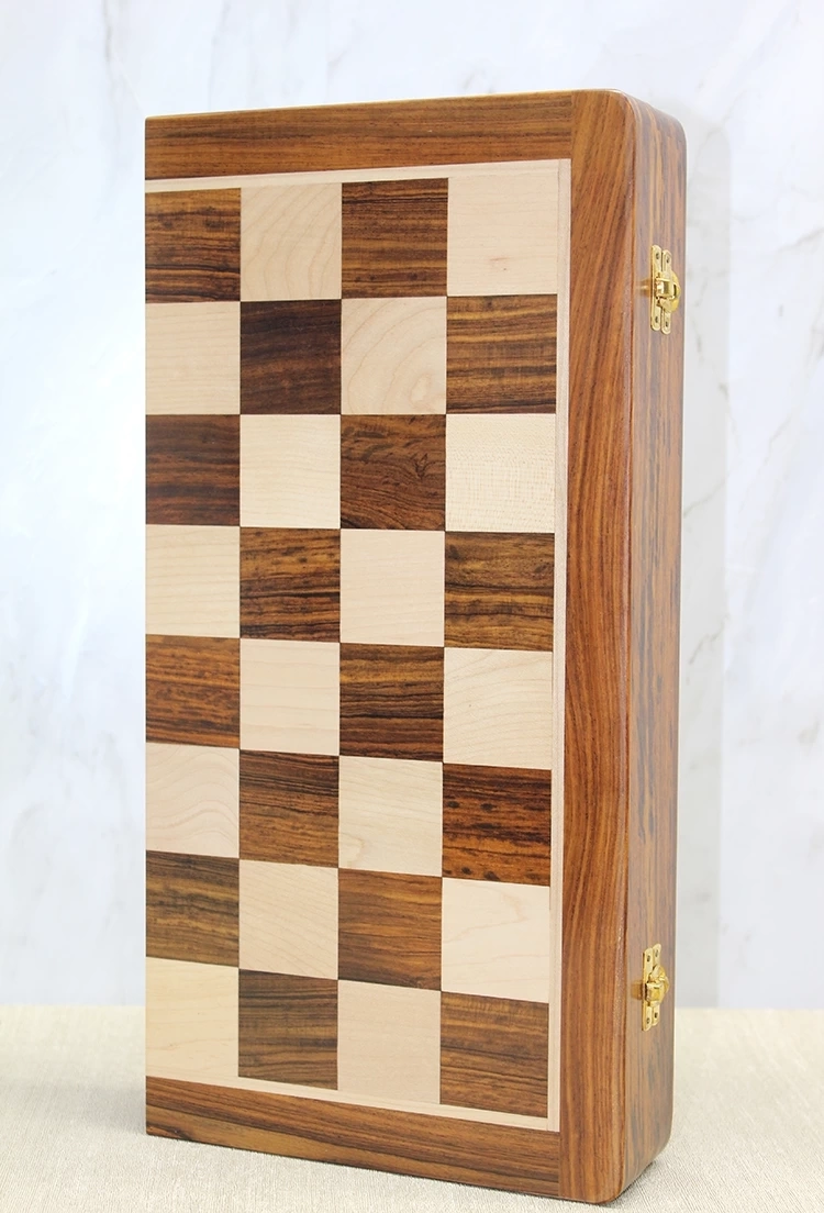 Mıknatıs Taşlı Ahşap Katlanabilir Kutulu Satranç Oyunu 40 Cm G225 ( Lisinya )