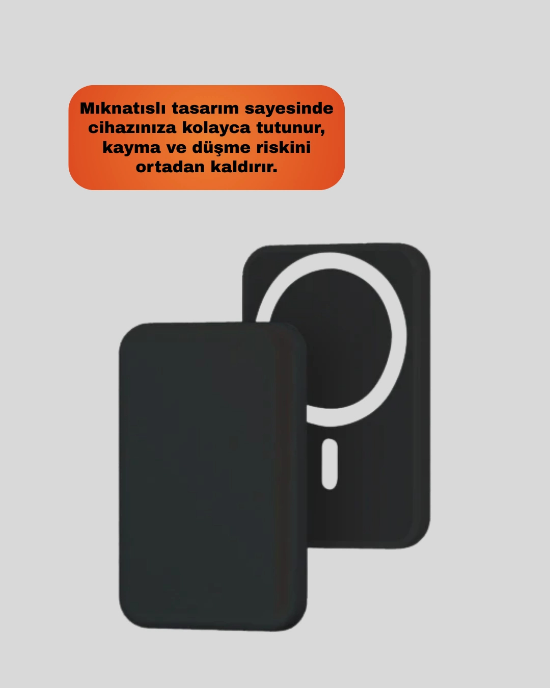 Mıknatıslı Magsafe Uyumlu Araç Tutucu Kablosuz Şarj Destekli ( Lisinya )