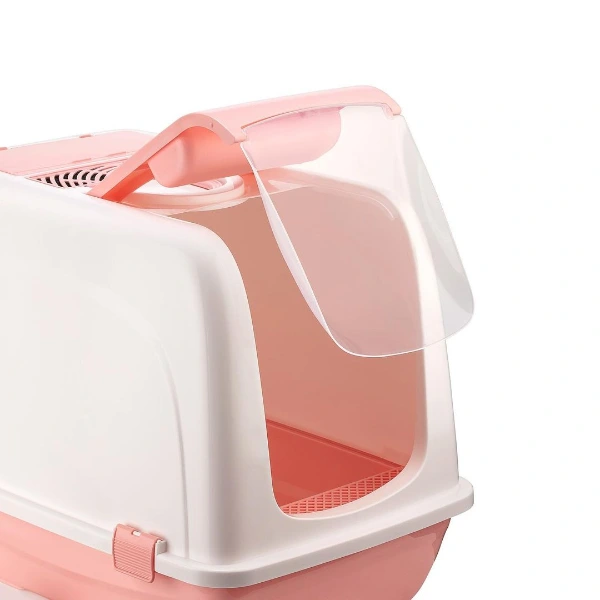 Mikopet Büyük Kapalı Kedi Tuvaleti Mor ( Lisinya )