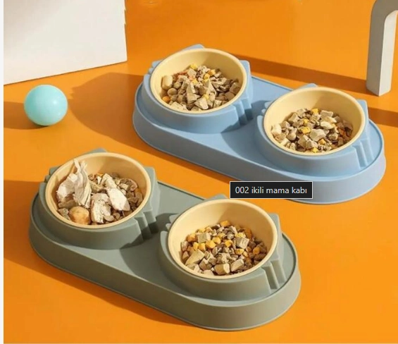 Mikopet Çift Bölmeli Mama Ve Su Kabı ( Lisinya )