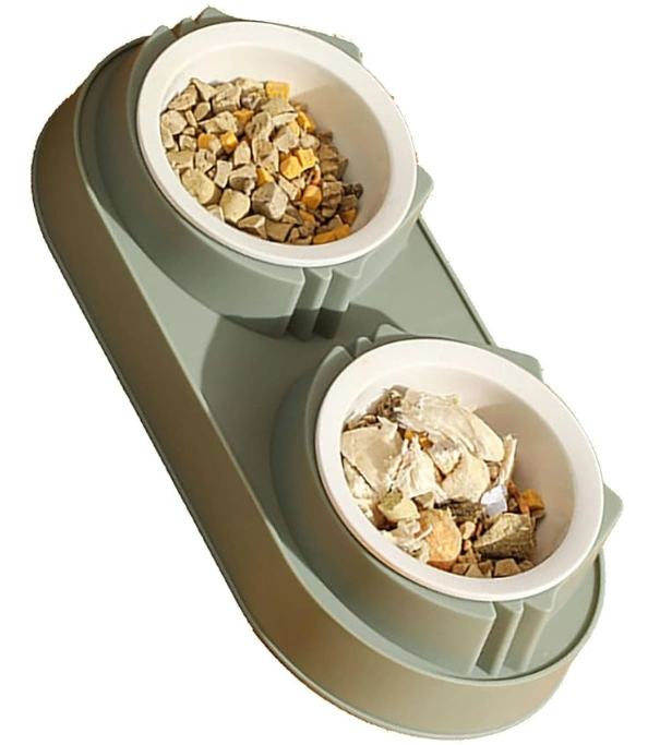 Mikopet Çift Bölmeli Mama Ve Su Kabı ( Lisinya )