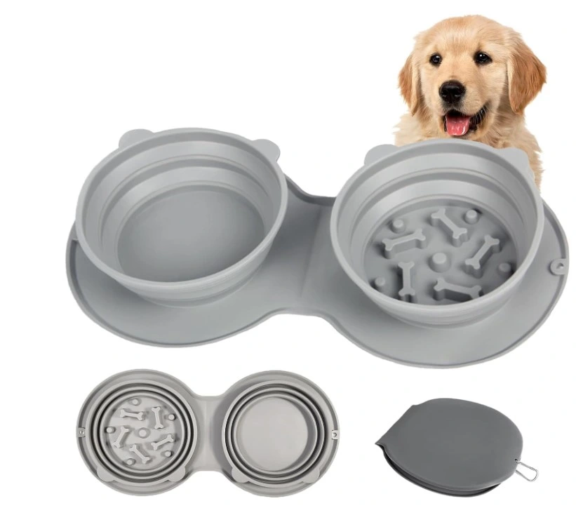 Mikopet Katlanabilir İkili Mama Ve Su Kabı ( Lisinya )