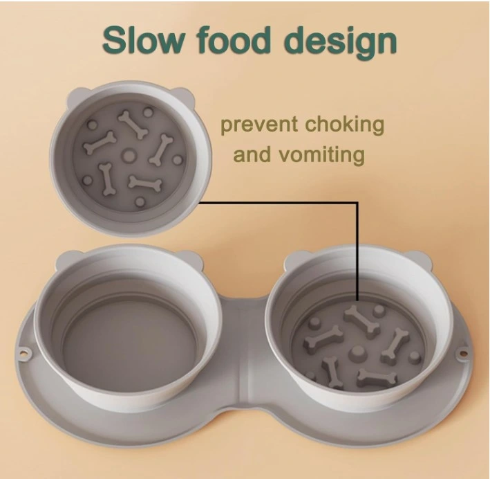 Mikopet Katlanabilir İkili Mama Ve Su Kabı ( Lisinya )