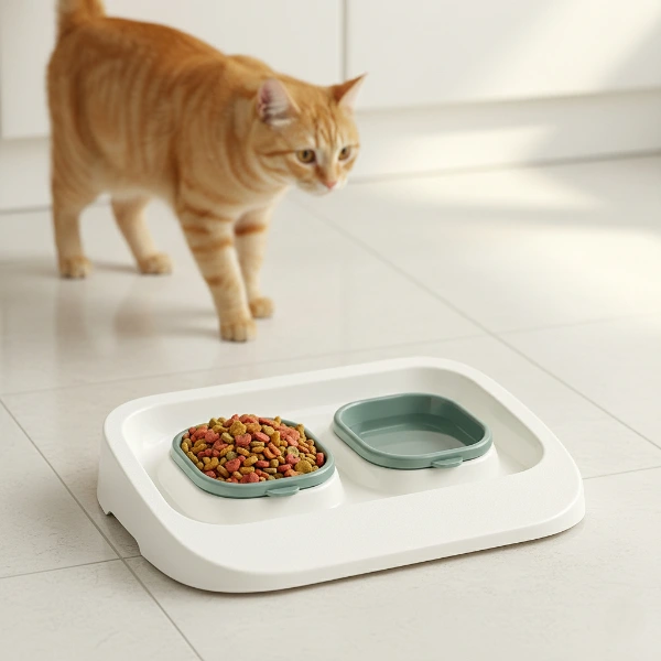 Mikopet Yeşil 2'si 1 Arada Mama Ve Su Kabı ( Lisinya )