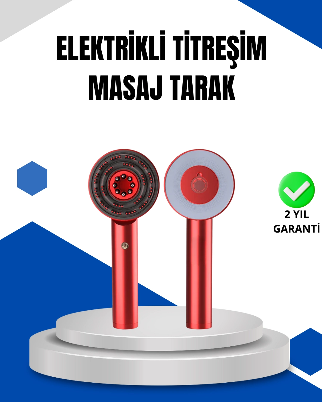 Mikro Akım Teknolojili Elektrikli Saç Masaj Fırçası Yağ Uygulamalı ( Lisinya )