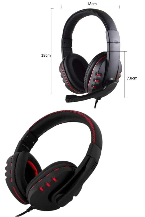 Mikrofonlu  Kulaklık  Kulaklığı Yüksek Ses Kaliteli Stereo Yumuşak Yastıklar ( Lisinya )