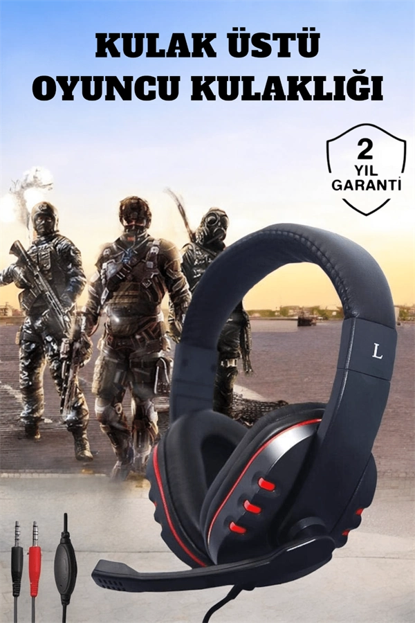 Mikrofonlu, Gürültü Engelleyici Ve Dayanıklı Kulaklık: Oyun Performansınızı Zirveye Taşıyın ( Lisinya )