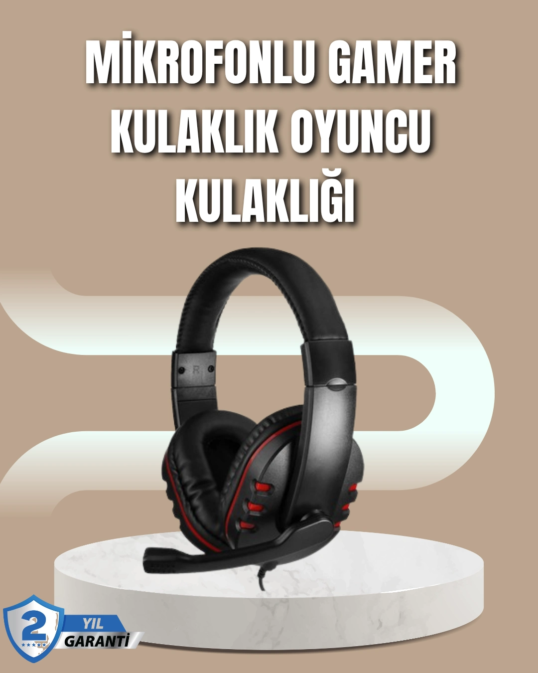 Mikrofonlu Oyun Kulaklığı – Mavi Işıklı, Uzun Süre Konforlu Kullanım ( Lisinya )