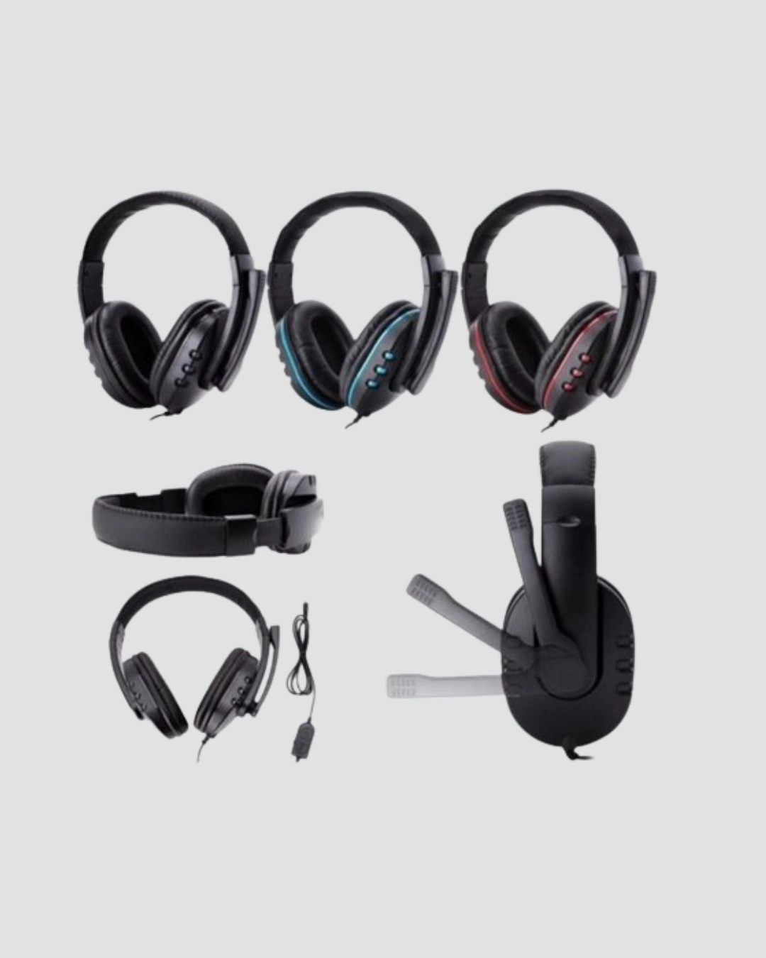 Mikrofonlu Oyun Kulaklığı – Mavi Işıklı, Uzun Süre Konforlu Kullanım ( Lisinya )