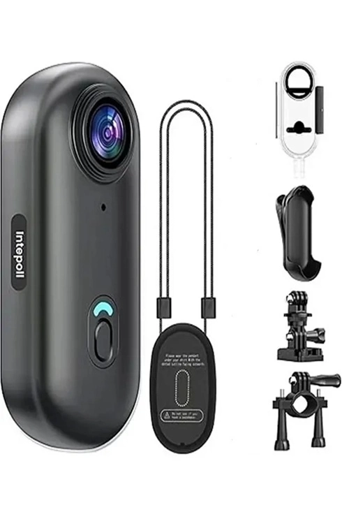 Mini 4k Wıfı Aksiyon Kamerası Vücut Kamerası Giyilebilir Video Kaydedici Hafıza Kartı Dahil ( Lisinya )