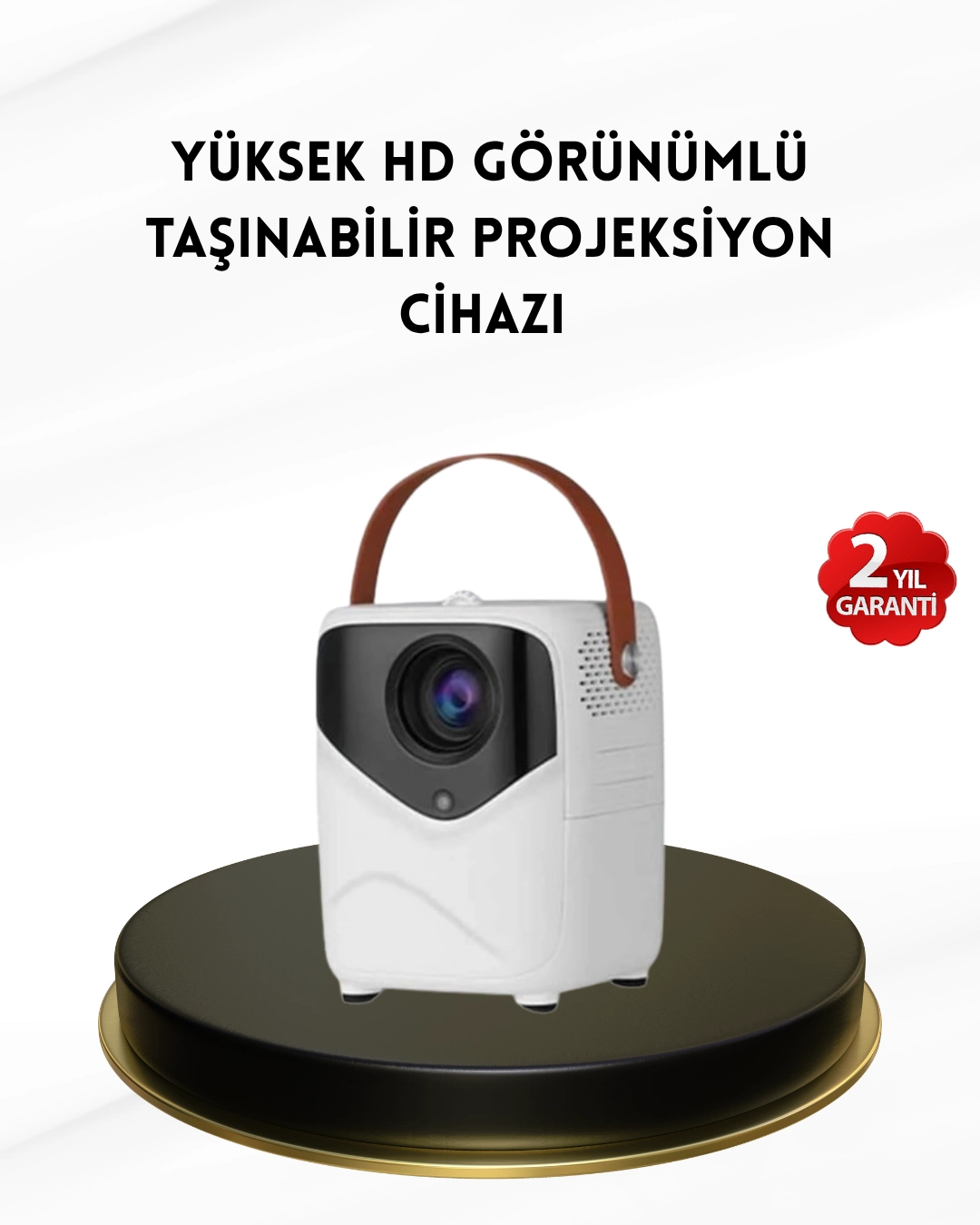 Mini Akıllı Projektör – 1080p Full Hd, 64gb Depolama, 2gb Ram, Uzaktan Kumanda Destekli ( Lisinya )