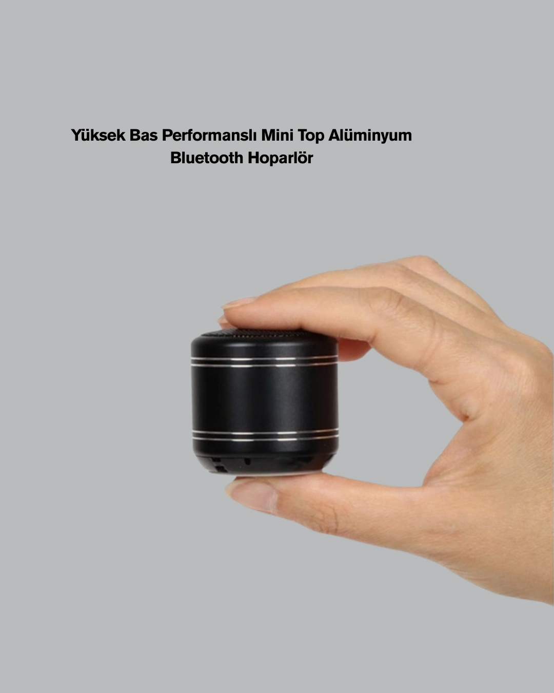 Mini Alüminyum Bluetooth Hoparlör Yüksek Bas Performansı ( Lisinya )