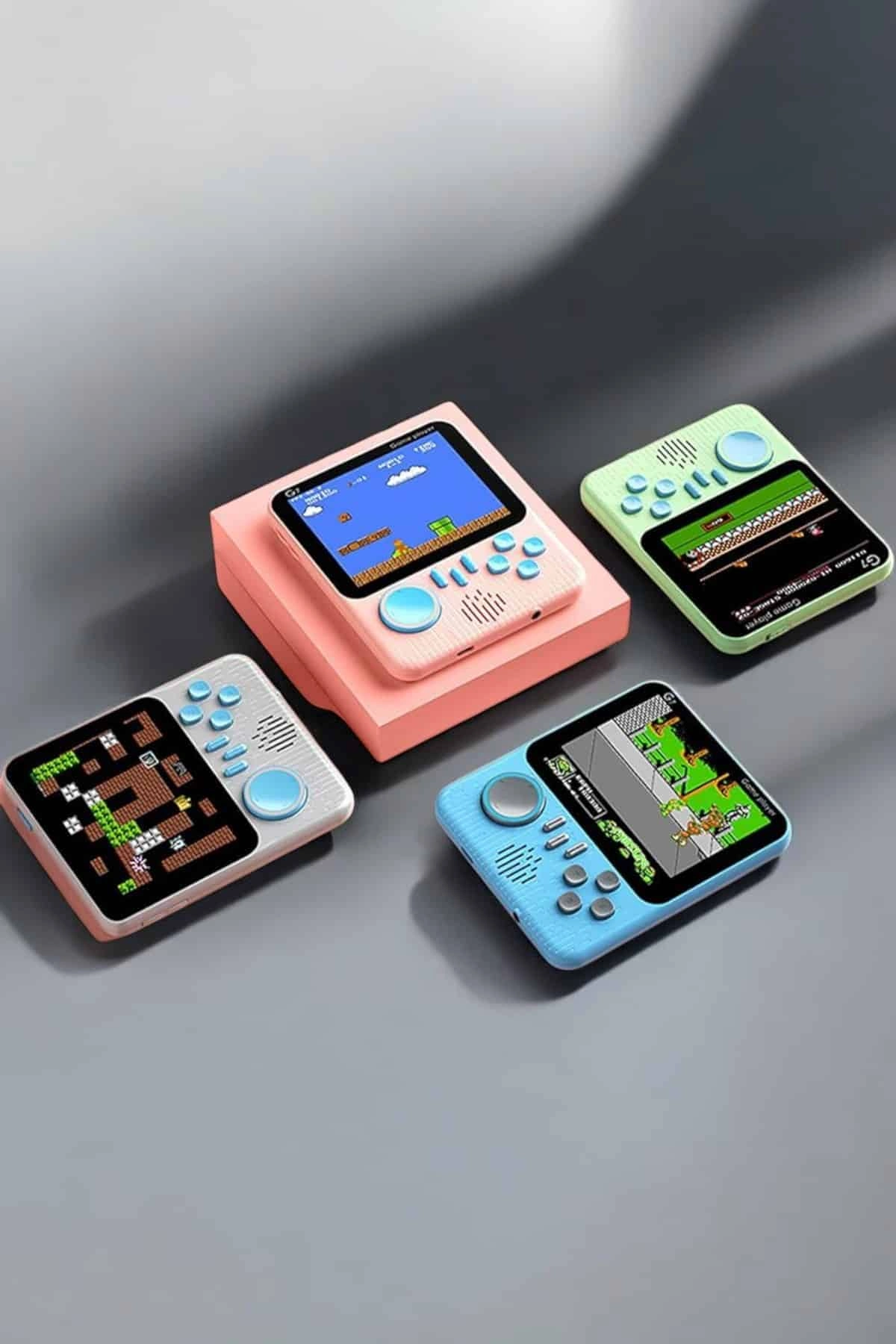 Mini Atari El Atarisi 3.5 İnç Ekran Çift Konsol 666 Adet Retro Oyun Gameboy El Atarisi ( Lisinya )