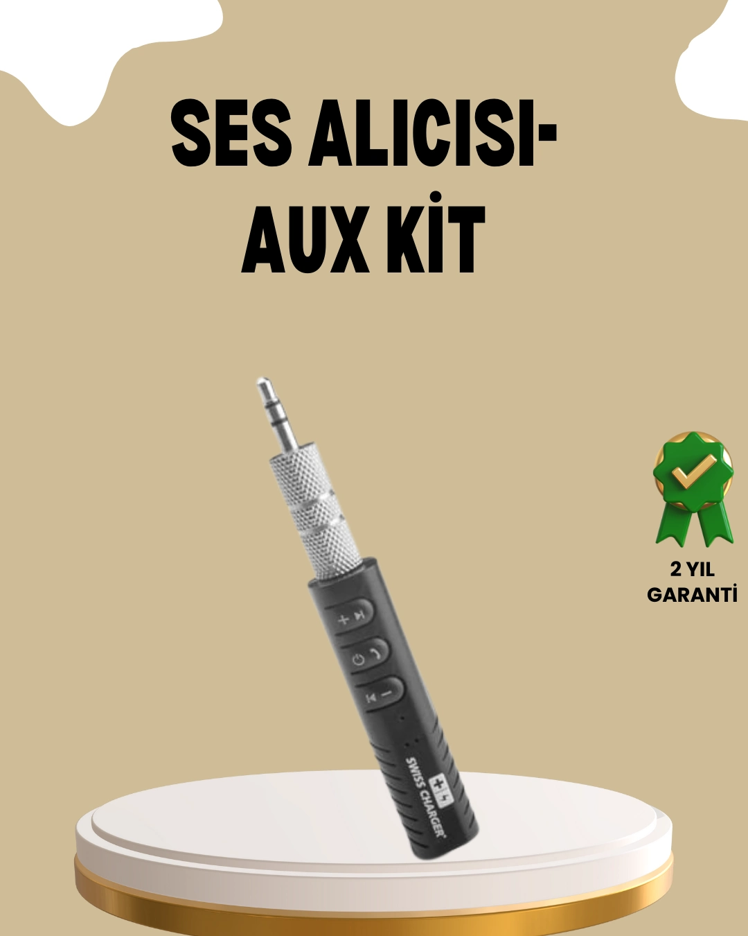 Mini Bluetooth Ses Adaptörü – Hoparlör, Araç Radyosu Ve Kulaklık İçin ( Lisinya )