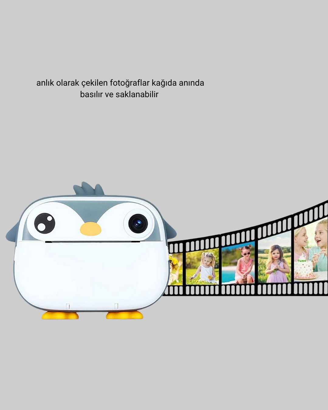 Mini Çocuk Kamera Anında Baskı Özellikli Hd Video Termal Yazıcılı ( Lisinya )